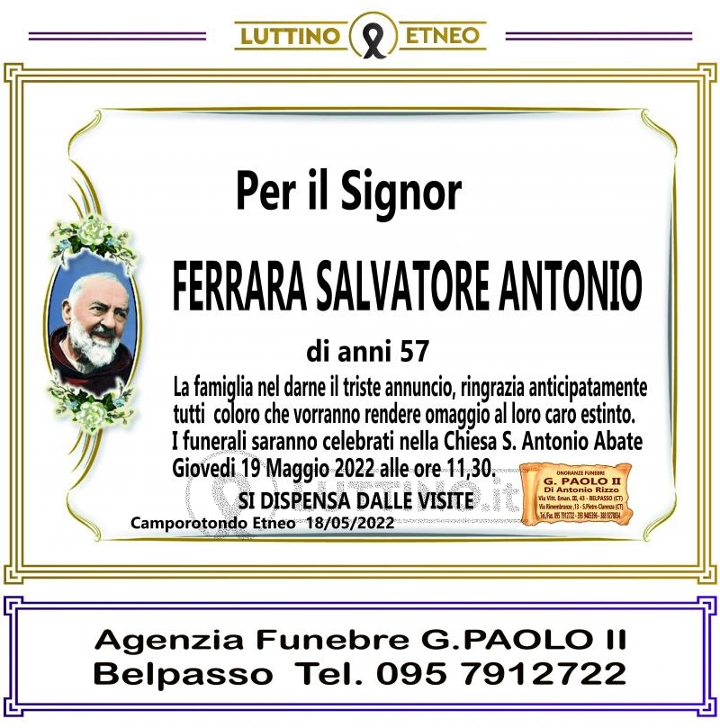 Salvatore Antonio  Ferrara 